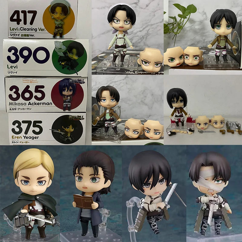 Anime Figures 775 Erwin Smith 390 417 Figures Levi Eren Jaeger 375 Levi Ackerman 365 2000 2001 Action Figure Toys Christmas Gift
