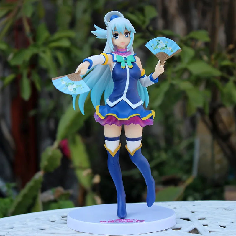 Anime Kono Subarashii Sekai ni Shukufuku o! Aqua Action Figure PVC Collection Model Doll Hobby Toys Desktop Decrations 20cm