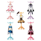 Genuine Bandai Mahou Shoujo Madoka Magika Anime Figure Model Kawaii Mini Clothes Hanger Shaped Desktop Decor Collect Toys Gifts