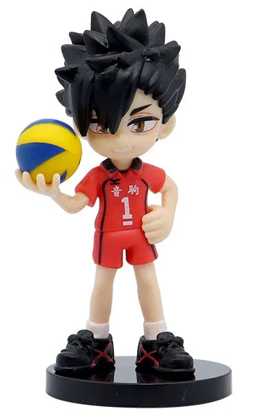 10cm Haikyuu Volleyball Shoyo Hinata Action Figure Q Version Tobio Kageyama koutsrou Figurine PVC Collection Doll Gift Kid Toys