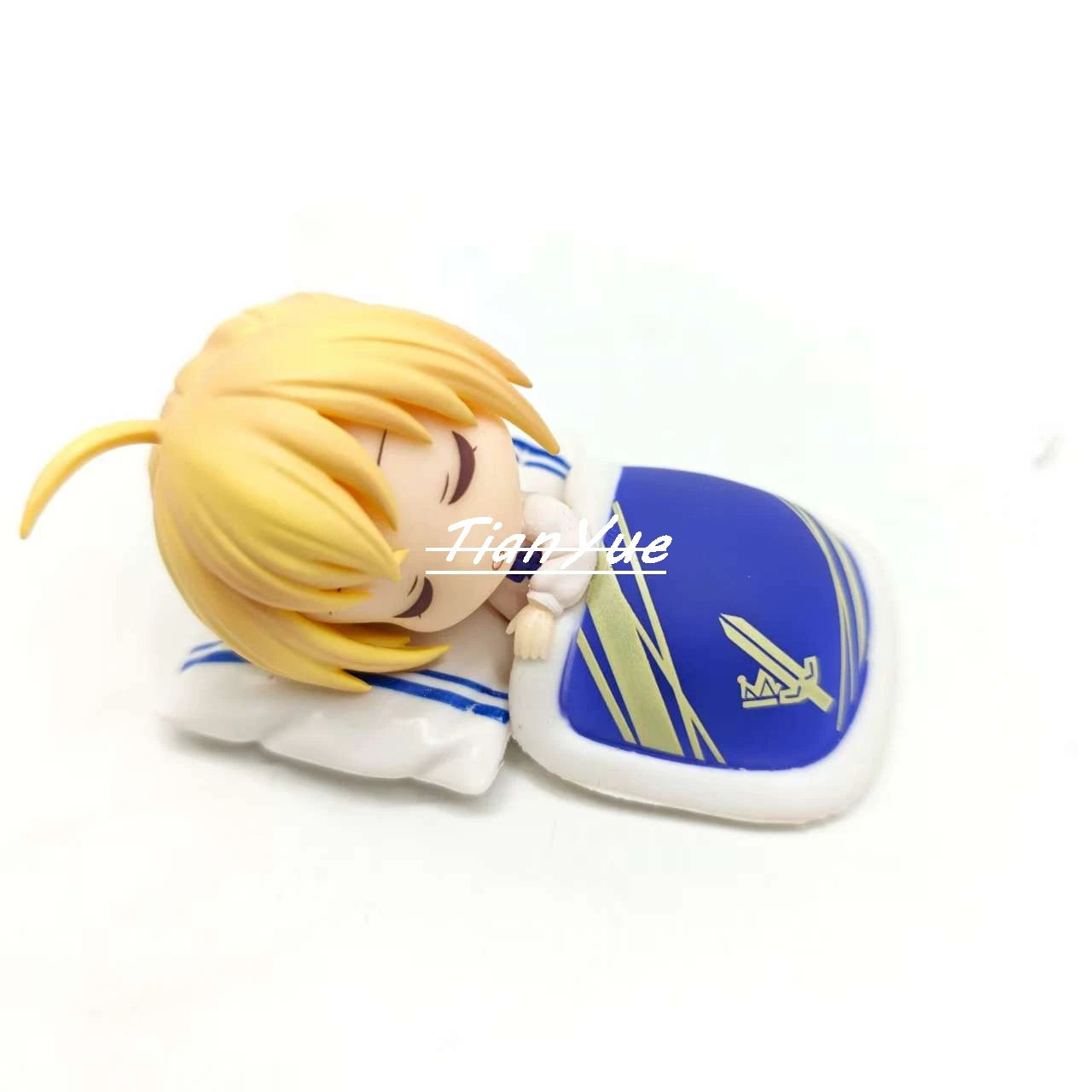 Anime Fate Grand Order Saber sleeping Cute Girl PVC Action Figure Model Doll Toys 9cm