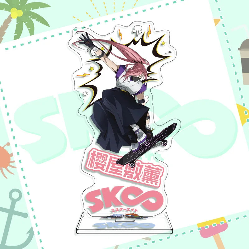 Anime Figure SK8 the Infinity Cosplay Reki Snow Miya Cheery Blossom Acrylic Stands Model Desk Decor Fans Collection Props Gifts