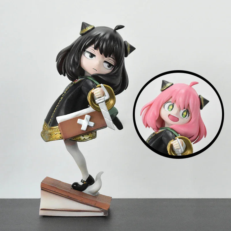 Spy×family Anya Forge Figures Anya Cos Uchiha Itachi and Pain Figurine Naruto Model PVC Cute Anime Collection Statue Toys Gifts
