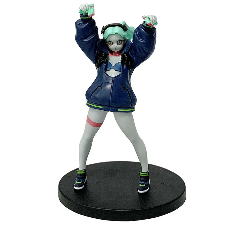 Four Anime Figure Cyberpunk Lucy Rebecca David Martinez Johnny Silverhand Action Figure Toys