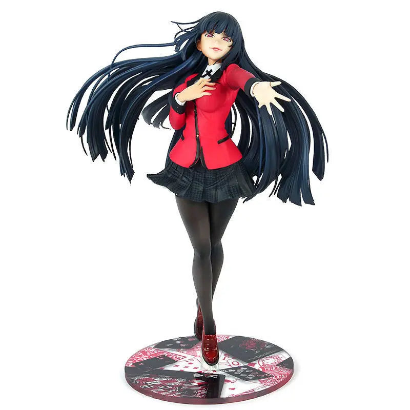 24cm Jabami Yumeko Kakegurui Anime Figure Action Figure Figurine Collection Model Doll Toys Gift