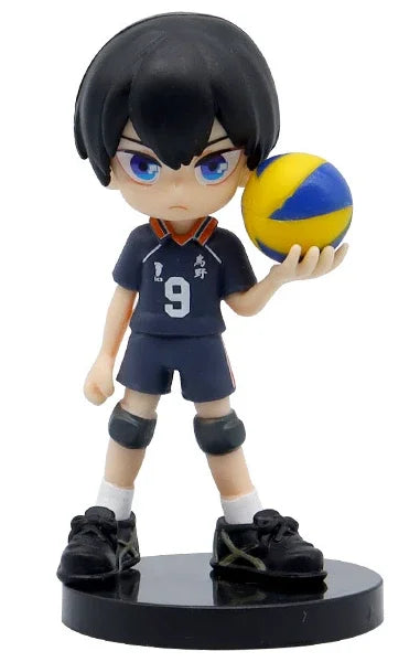 10cm Haikyuu Volleyball Shoyo Hinata Action Figure Q Version Tobio Kageyama koutsrou Figurine PVC Collection Doll Gift Kid Toys