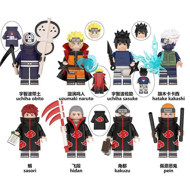 Naruto A Animation Game Peripheral Toy Kaguya Boruto Neji Tenten Iruka Yamato Madara Sasuke Anime Action Model Figure Collection