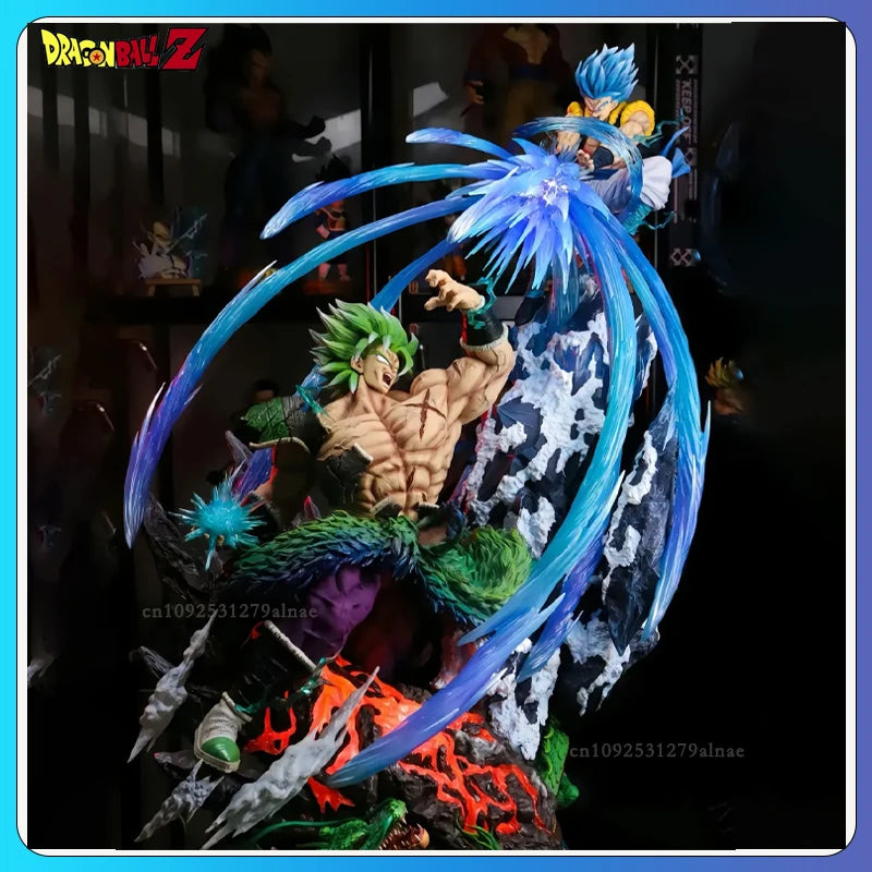 20cm Dragon Ball Broly Anime Figures Broly Vs Gogeta Figurine Model Pvc Statue Doll Collection Toy Decoration Christmas Toy Gift