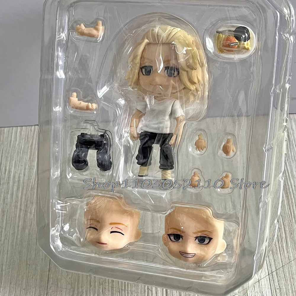 Anime GSC 1666 Tokyo Revengers 1813 Manjiro Sano Mikey Motorcycle Action Figure  Joints Movable Toys Model For Gift