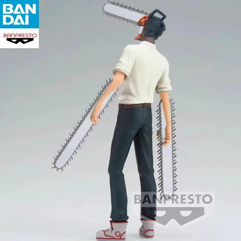 In Stock Genuine BANDAI Chainsaw Man Power Hayakawa Aki Makima Denji Anime Figure Model Desktop Ornament Toy Gift