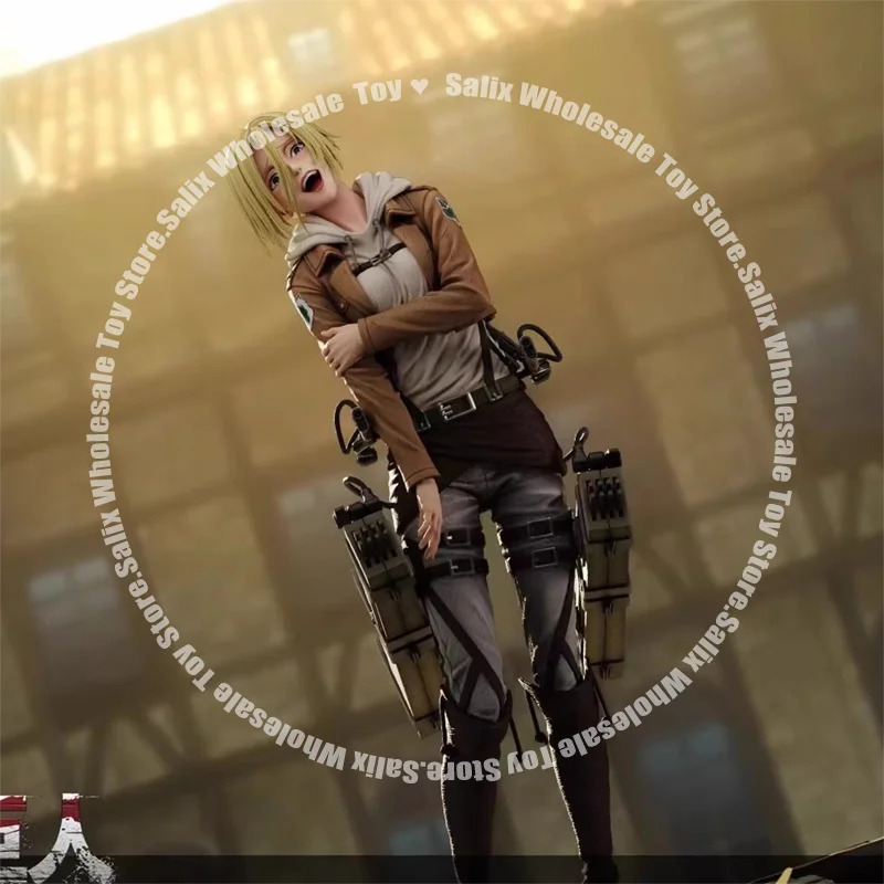 New 28cm Attack on Titan Anime Figures Annie Leonhart Figures PVC Statue Collection Model Room Decoration Birthday Gift Toys