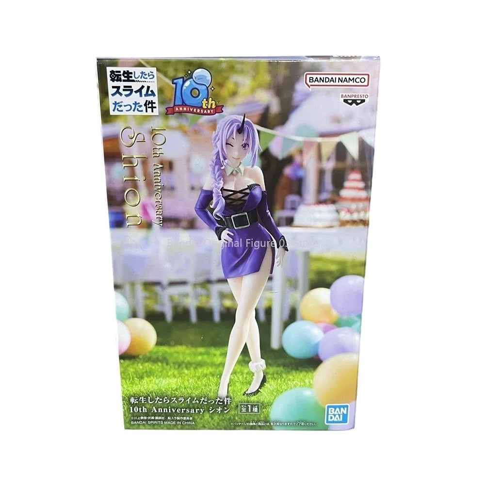 Original Bandai Shion 10Th Anniversary That Time I Got Reincarnated As A Slime Anime Collect Ornaments Figure Model Toys 17cm