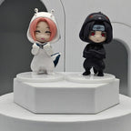 8Pcs/Set Anime NARUTO Action Figures Model Naruto Sasuke Kakashi 8cm Doll Costume Design PVC Collection Ornament Toys