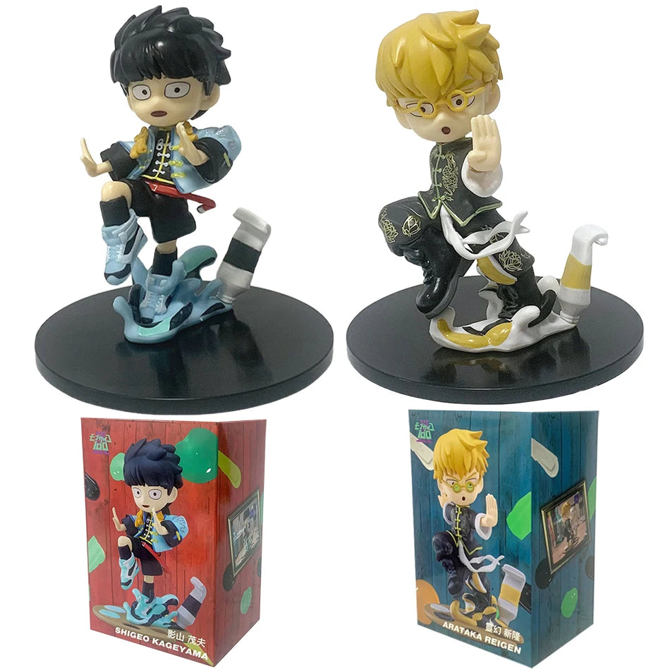 Anime Mob Psycho 100 Figures Reigen Arataka Q Edition Kawaii Figurine Toy Model Doll Desktop Ornaments Collectible Toy