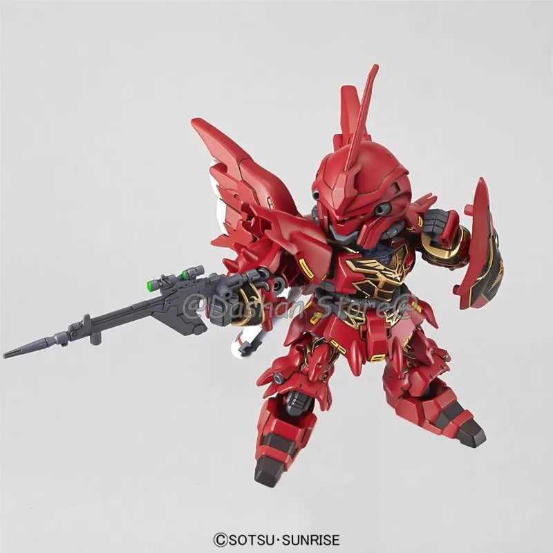 BANDAI SD Gundam Sinanju Model Kit EX Standard 013 Assembly MSN-06S Collection Strike Freedom Unicorn Wing GUNDAM Action Figure