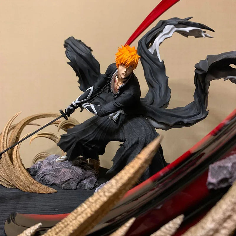 Getsuga Tensho Ichigo Special Effect Luminate Gk Statue Bleach Figure Ichigo Kurosaki Figure Figure Model Collection Toy Gift