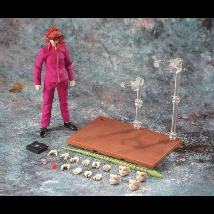 GT Action Figures Great Sage Model 942TOYS 1/12 YuYu Hakusho Kitsune Kurama and Urameshi Yusuke's Battle Suits Gift Toy