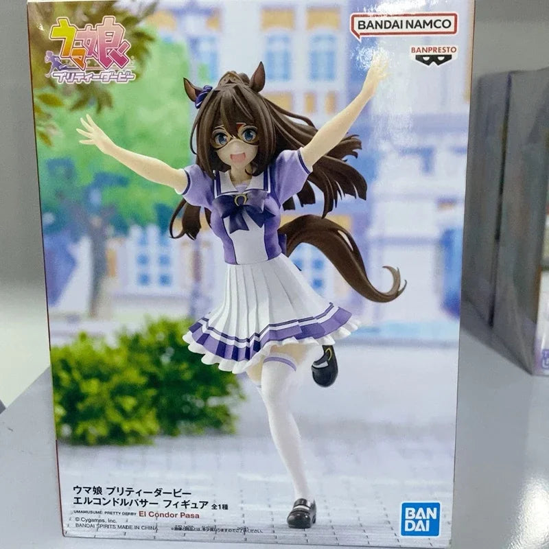 Original Brand New New Product Bandai Banpresto Uma Musume Pretty Derby El Condor Pasa Anime Action Figures Model Cute Gift Toy