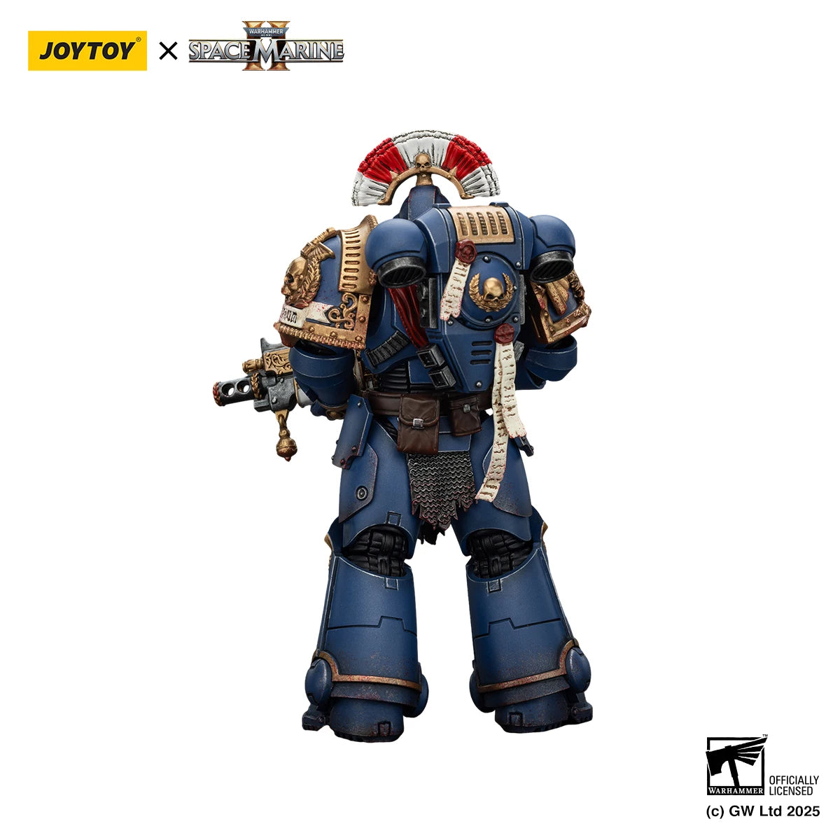 JOYTOY Warhammer 40k 1/18 Action Figures Ultramarines Relic Secundus Armour with Artificer bolt rifle chainsword and bolt pistol