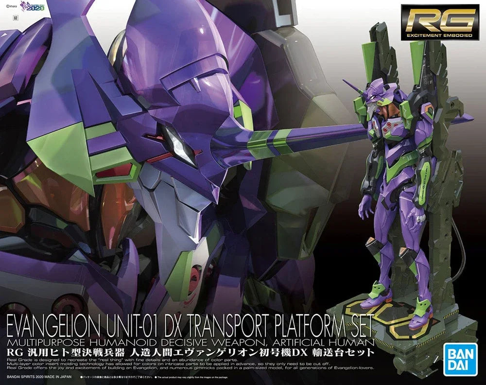 In Stock Bandai Original Genuine RG EVANGELION UNIT-00 -01 -02 -03 -04 -06 -08 Anime Action Figure Model Toys Gifts Collectible