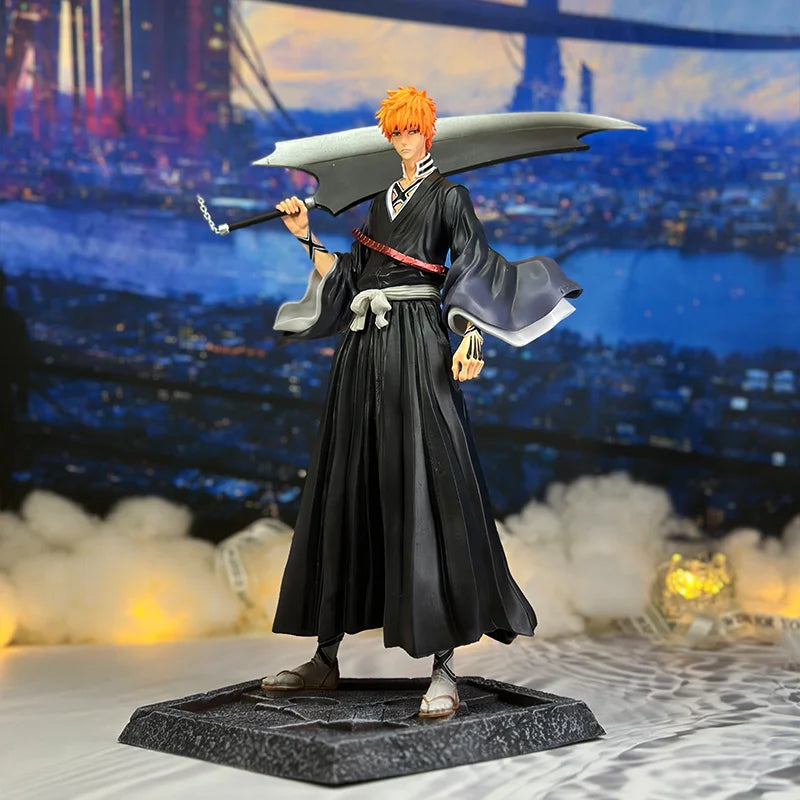 Anime Bleach Kurosaki Ichigo Ulquiorra Cifer Resurreccion Segunda Etapa 40cm Action Figure Gk Pvc Collectible Model Gifts Toys