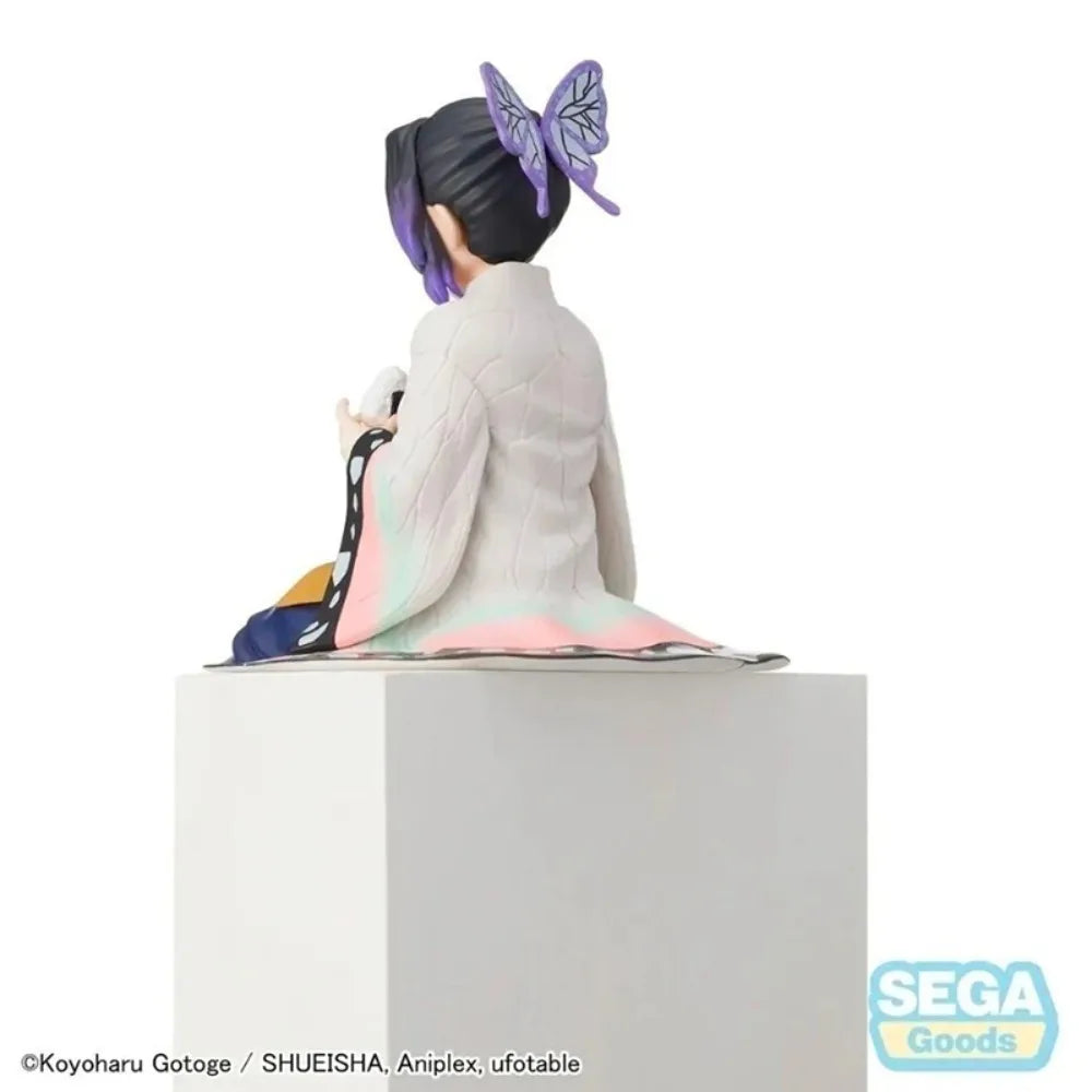 Original SEGA 15cm Demon Slayer Anime Figures Kochou Shinobu Sitting Position Collectible Model Figurine Toys Gifts Ornaments