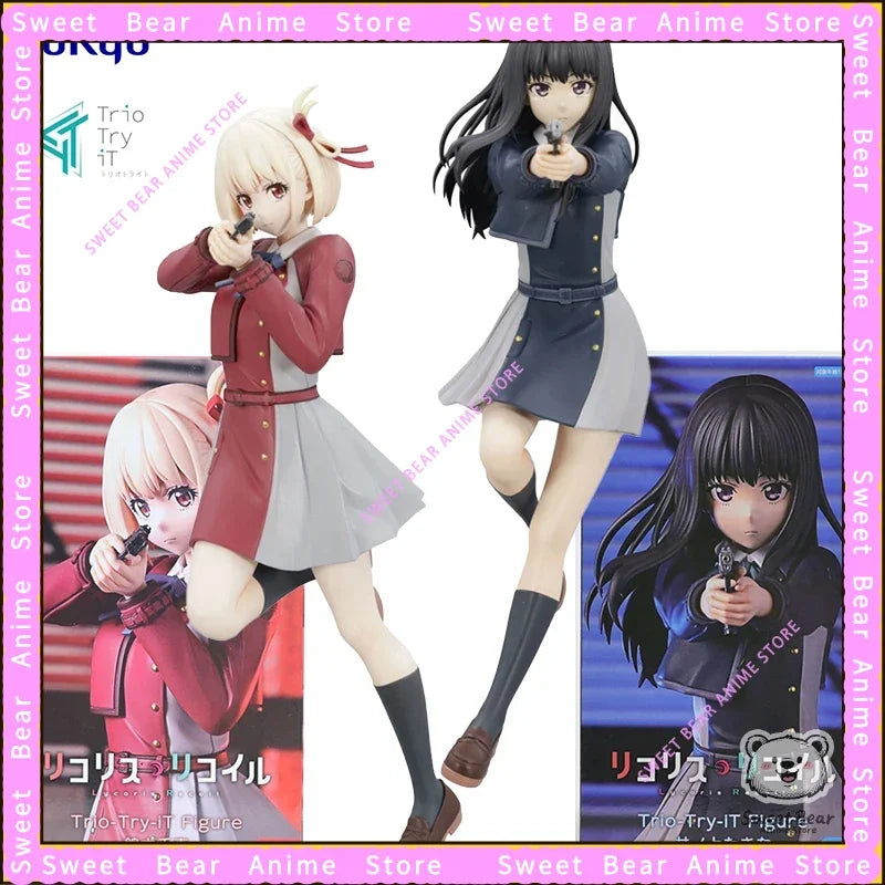 In Stock FuRyu Trio-Try-iT Lycoris Recoil Nishikigi Chisato Inoue Takina PVC 21CM Anime Action Figures Model Ornament Toy
