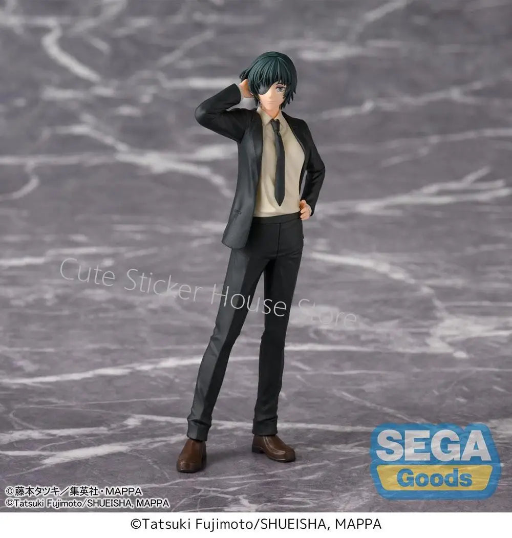 [In Stock] Original Sega Desktop X Decorate Collections Chainsaw Man Himeno Higashiyama Kobeni 16Cm Anime Girl Figures Toys Gift