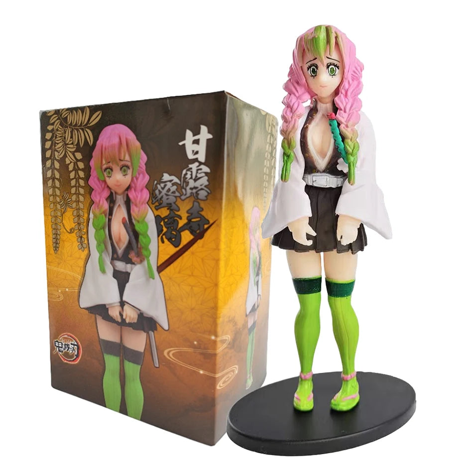 Demon Slayer Anime Action Figure - Kamado Tanjirou with Agatsuma Zenitsu And Nezuko PVC Model Toys Kimetsu No Yaiba Warriors