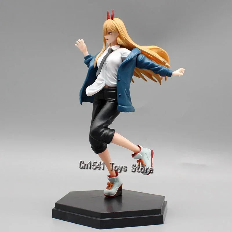 Anime Power Toys Chainsaw Man Action Figure Demon of Blood Power Figure Peripheral Model PVC Collection Toys Birthday Gifts