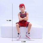 15cm Anime SLAM DUNK Sakuragi Hanamichi Figures Rukawa Kaede Model Toys Car Desktop Ornament Auto Interior Decoration Gifts