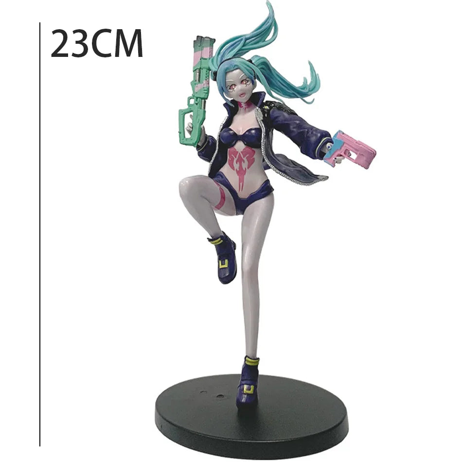 Four Anime Figure Cyberpunk Lucy Rebecca David Martinez Johnny Silverhand Action Figure Toys