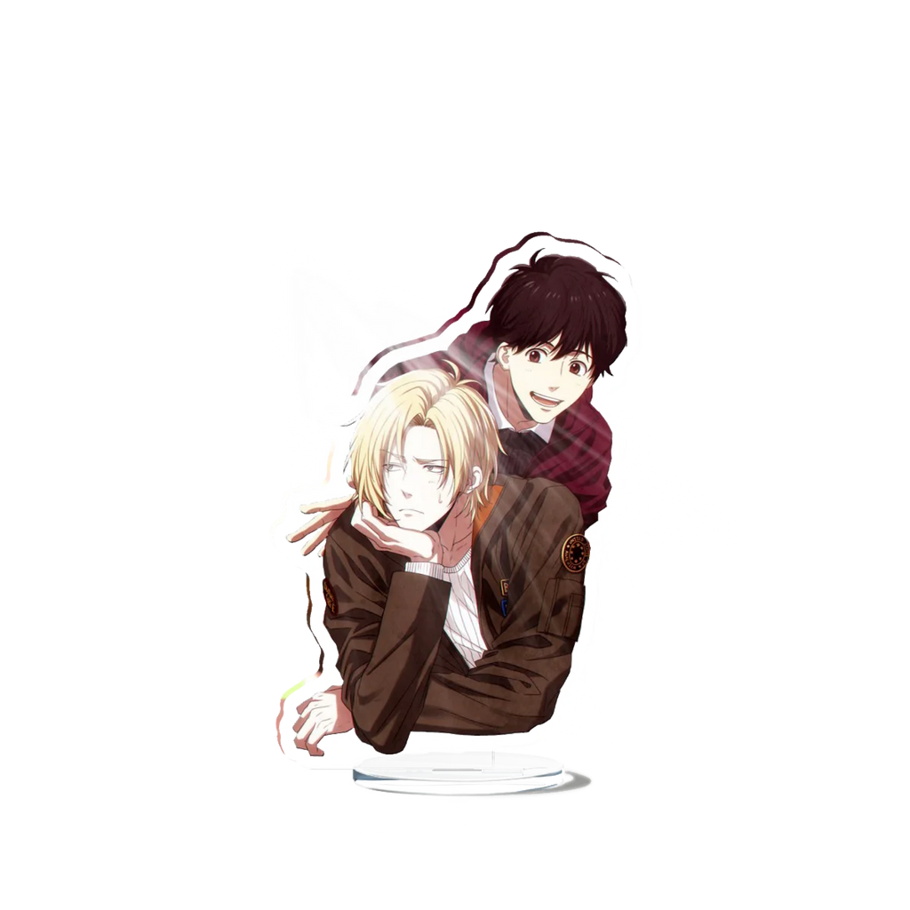 Banana Fish Ash Lynx Stand Model Plate Decoration Desk Figure Display Couple Gift Television Animation Prime Product Peripheral