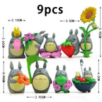 1-12pcs Anime Miyazaki Hayao Series Totoro Figure Mini Statue Cute Toys Room Ornaments Pvc Figures Toy Kid Gifts Collecctibles