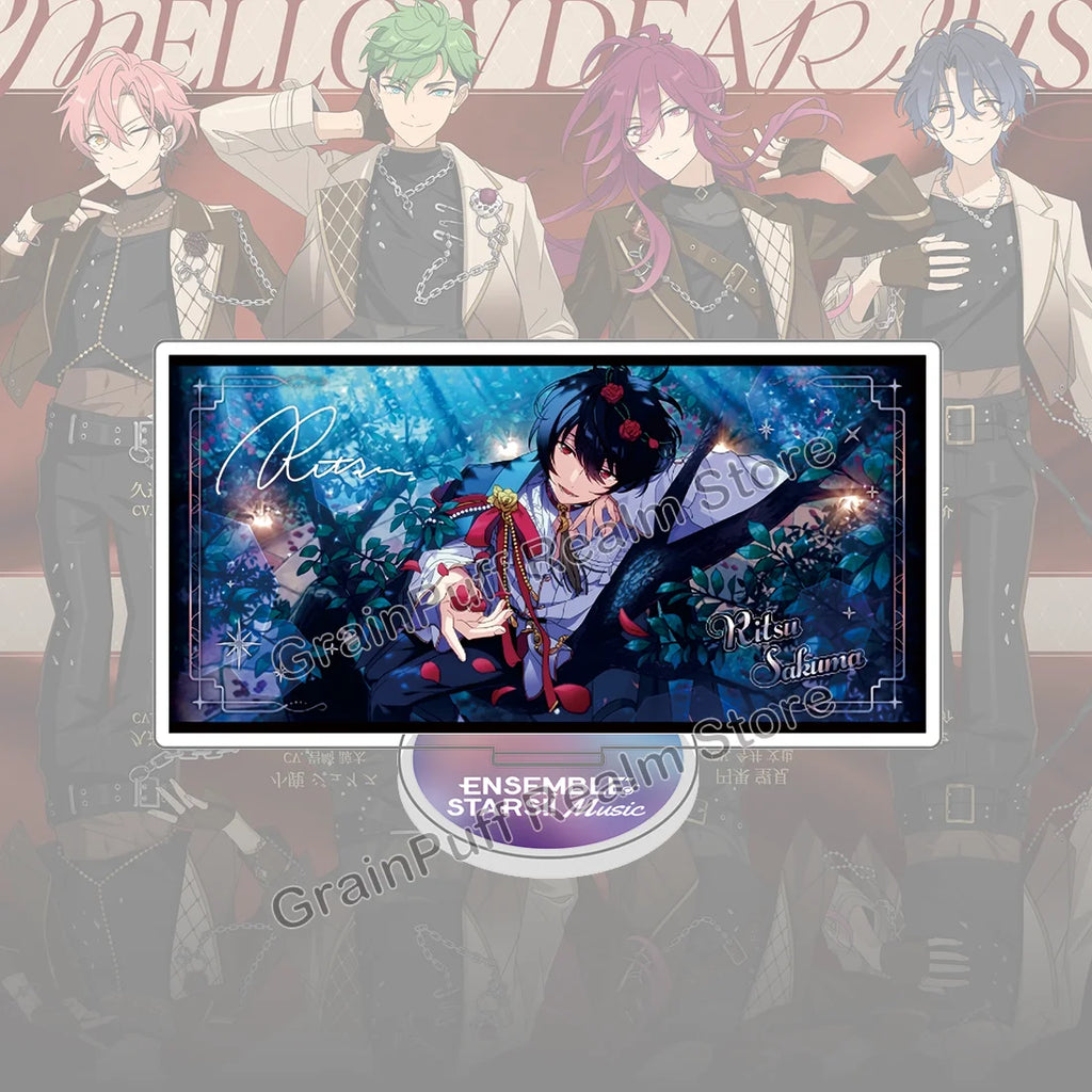 Ensemble Stars MELLOW DEAR US Acrylic Standee Juis, Nozomi, Mashu, Chitose Collectible Figure Display, Cute Desk Decor, Gift