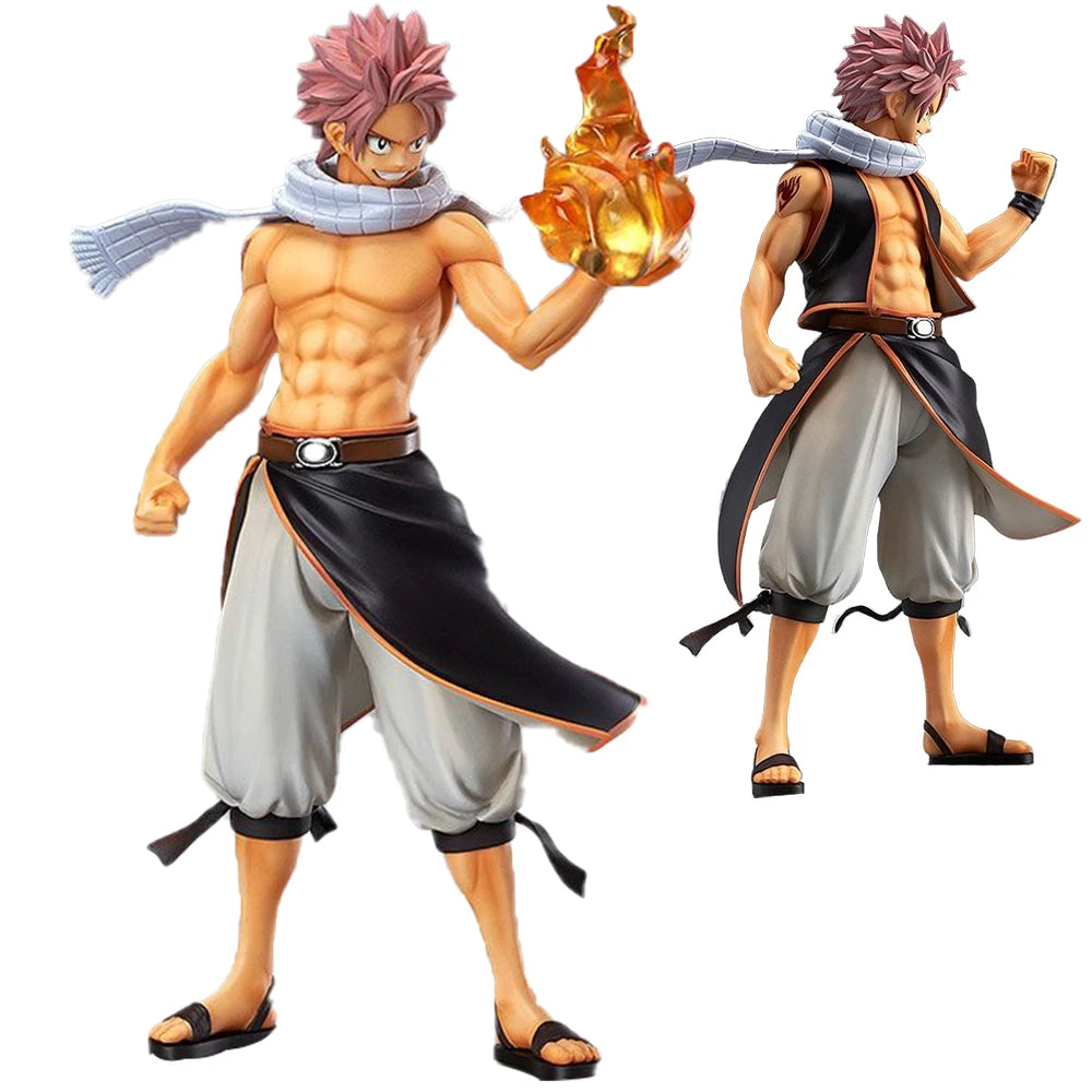 23CM Natsu Dragneel Figure Anime Fairy Tall Model Toy Desktop Crafts Gift Collection Ornaments Crafts Proportion PVC 1/7