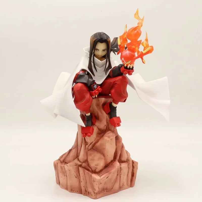 18-20cm Shaman King Hao Asakura & Yoh Asakura Anime Figure Model Statue Collection Desktop Decoration Gift