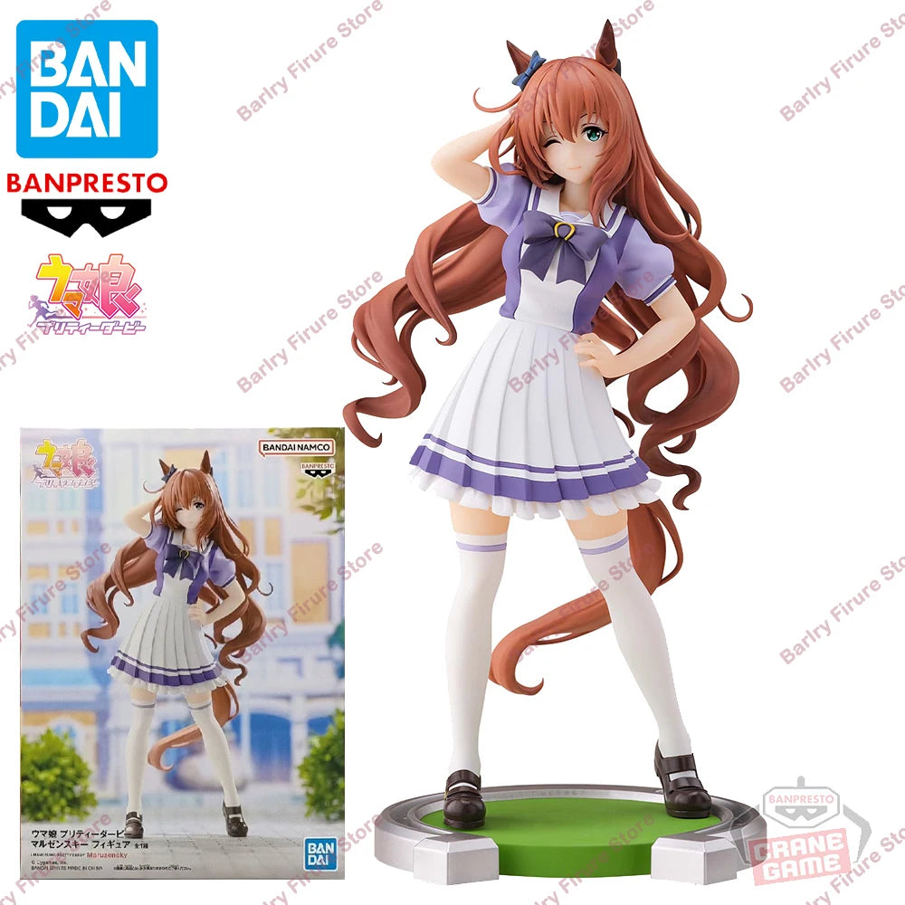 Original Genuine BANDAI BANPRESTO Uma Musume Pretty Derby Maruzensky Anime Figure Boxed Premium Table Ornament Model Toys Gifts