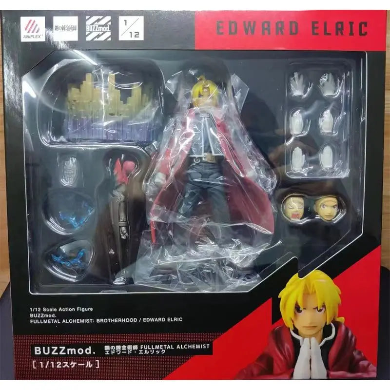 Original Fullmetal Alchemist Brotherhood Edward Elric Anime In Stock Figure Model Collection Toy Gift