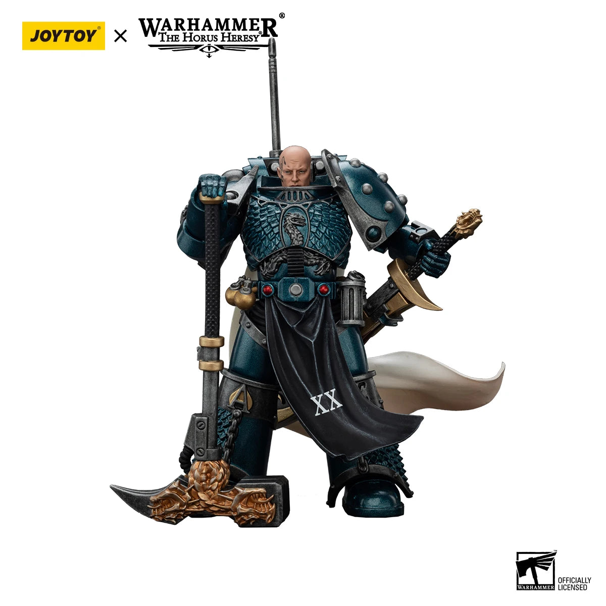 JOYTOY Warhammer 40k 1/18 Action Figures Anime 12.6cm Alpha Legion Legion Praetor with Power Sword Harrowmaster Armillus Dynat