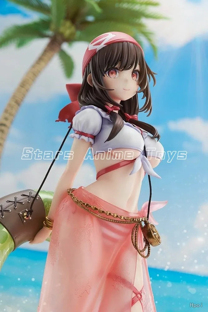 Original KADOKAWA KDcolle Kono Subarashii Sekai Ni Shukufuku O! Yunyun Role Playing on The Beach 1/7 Animation Figure Toys Model