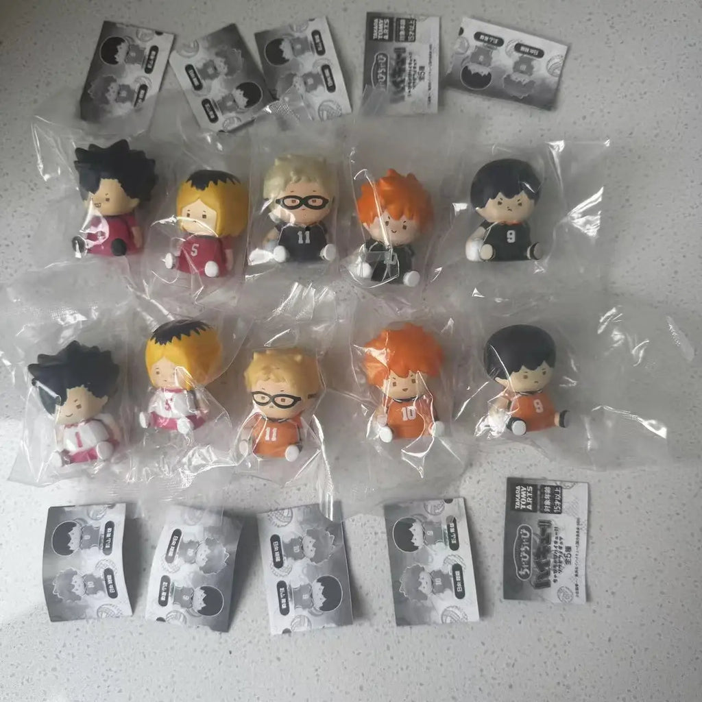 Genuine Action Figure 2 Haikyuu Sleep Style iwaizumi hajime Akaashi Keiji Oikawa Tooru Kotaro Bokuto Gacha Toy