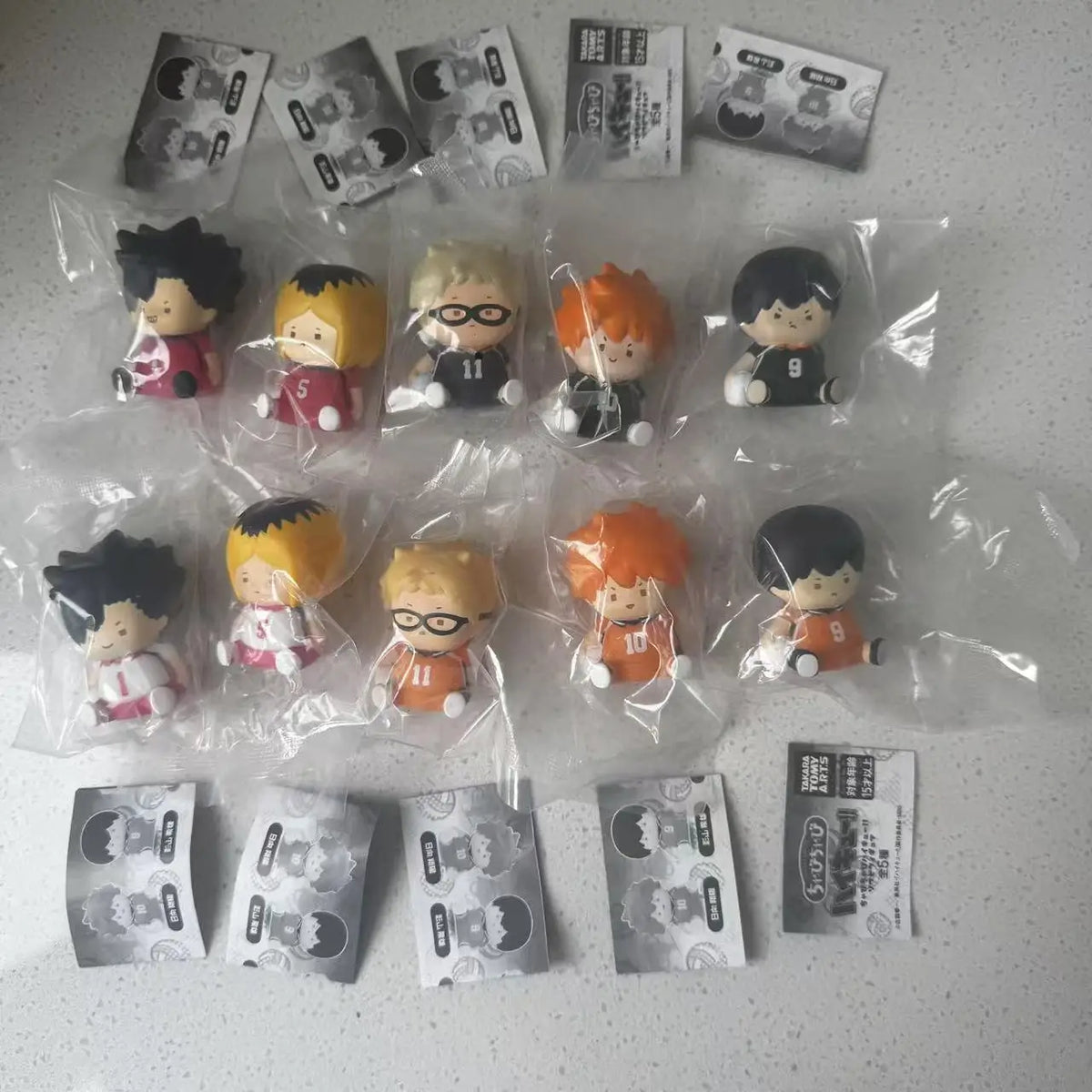 Genuine Action Figure 2 Haikyuu Sleep Style iwaizumi hajime Akaashi Keiji Oikawa Tooru Kotaro Bokuto Gacha Toy