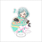 10CM Anime BanG Dream! Nendoroid Figure Stand Model Tsukushi Futaba/Nanami Hiromachi/Mashiro Kurata Cute Desk Decor Standing Sign Gifts