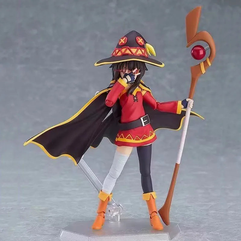 Figma 407 KonoSuba God's Blessing on This Wonderful World Anime Figure Megumin Figures Cute PVC Statue Collectible Model Toys