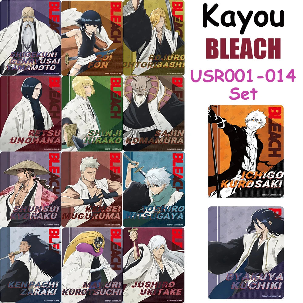 Complete Set Kayou BLEACH Card W1T4 Rare SE\USR\UR\QR\SSR\N Series Japanese Anime Collection Cards Cartoon Decor Kids Toy&Gift