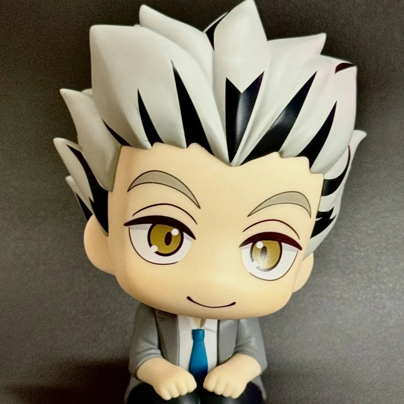 10cm Anime Haikyuu!! Action Figure Kotaro Bokuto Look Up Figure Model Q Version PVC Statue Collection Desk Toy Ornament Gifts