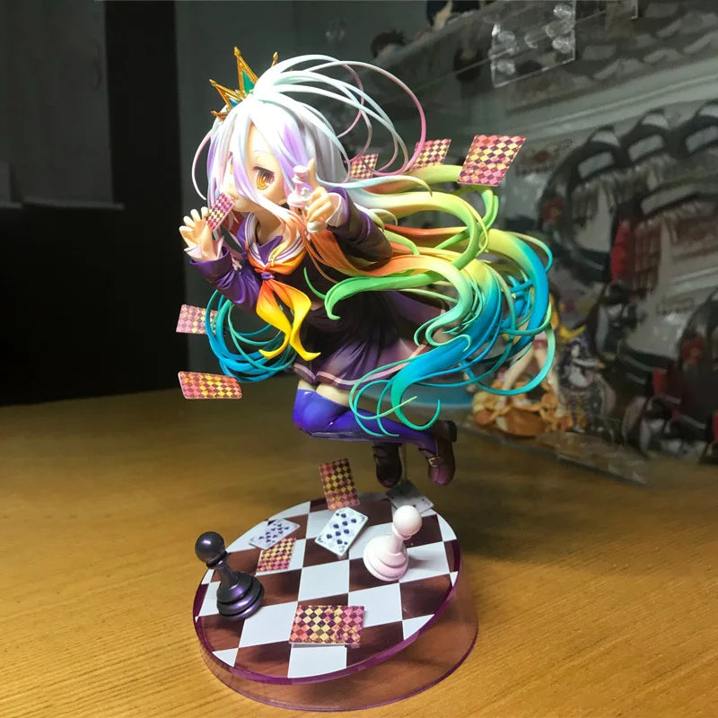 Anime NO GAME NO LIFE Standing posture Action Figure PVC Model Statue Toy Doll Desk Decor Collection Gifts boxed