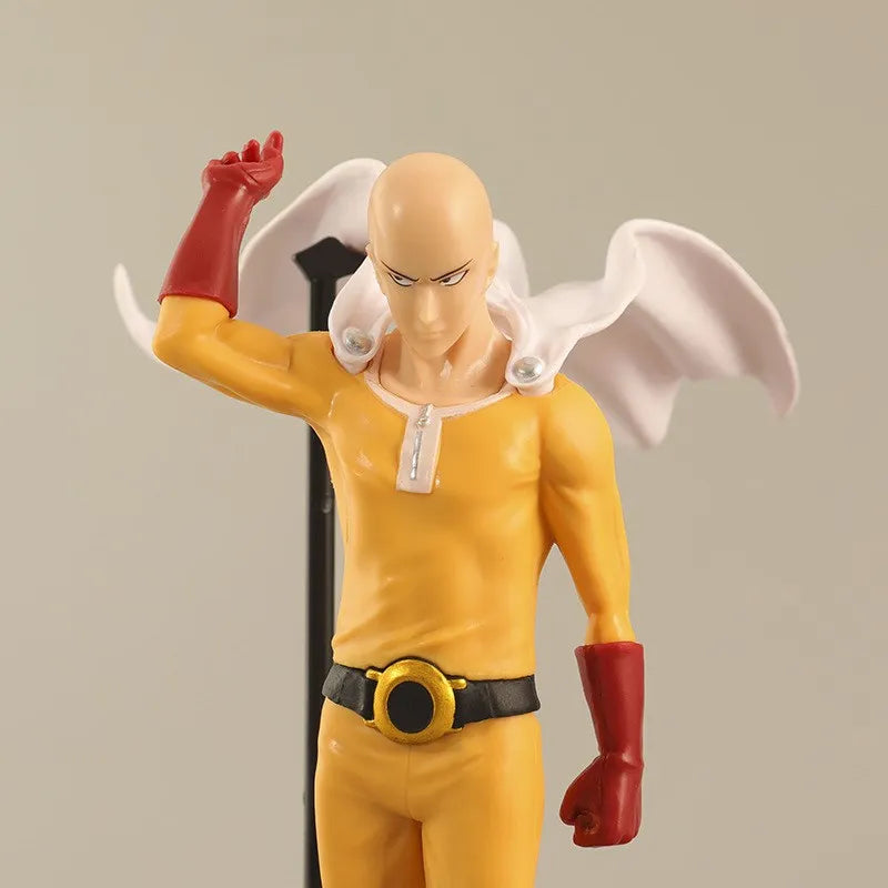 18CM Anime Figure ONE PUNCH-MAN Figure Bald Saitama Tatsumaki Standing Figure Model Toy Static Collection Desktop Ornaments PVC