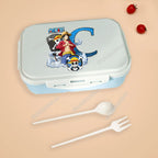 One Piece Luffy Letter Lunch Box Portable Kids Separated Bento Box Anime Cartoon Leakproof Food Container Microwave Dinnerware